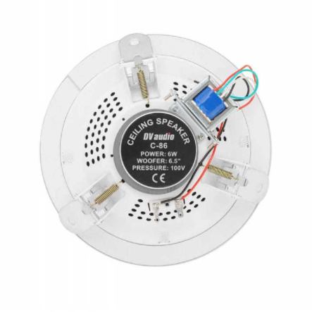 Потолочная Акустическая Система DV audio C-86, 5", 100/70 В, 30 Вт (6 Вт/100 В)