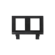 Суппорт для комуникационных розеток двойной Time,Element