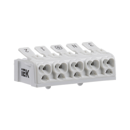 Клема пружинна сполучна КСПн5-3L + N + PE IEK - 1