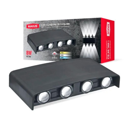 Светильник светодиодный накладной MAXUS MWL 8W 3CCT IP65 BL Square, 1-MWL-8W-BLS - 1