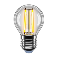 Лампа LED Filament VELMAX, 2W, 2700K, E27, 220V, G45, 21-41-30-1