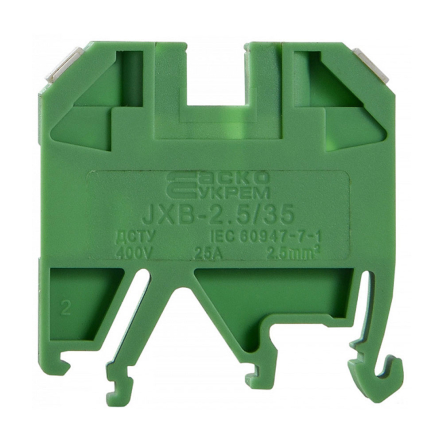Клемник гвинтовий JXB-2,5х35 зелений, АСКО-УКРЕМ, A0130010010 - 1