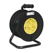 Подовжувач на котушці IEK УК40, 40 м., 2*0,75 кв.мм., 4 гнізда, 2Р, з термозахистом, WKP23-10-04-40