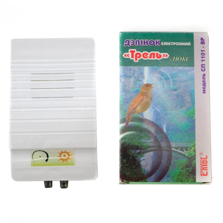 Дзвінок дверний Елтос "ТРЕЛЬ" люкс, вимикач, регулятор, СП1101-ВР - 1