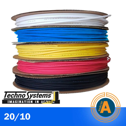 Трубка термоусаджувальна TNSy, ТТ2х1, 20/10 синя (бухта 100м), TNSy5501368 - 1