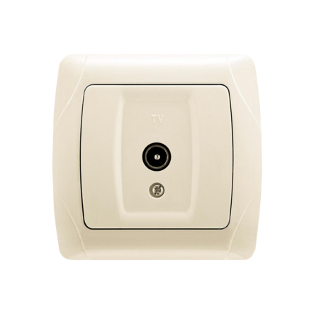 Розетка ТV 0 потерь VIKO CARMEN, 90562049, крем - 1