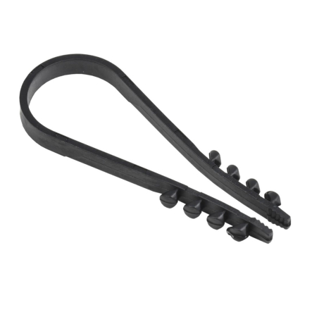 Дюбель хомут IEK UHH36-19-25-100, 19-25мм, нейлон, черный, петля монтажная, упак.- 100 шт. - 1