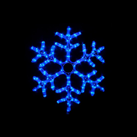 Гирлянда внешняя DELUX, MOTIF, Snowflake, 55см, 12 flash, синяя, IP44 - 1