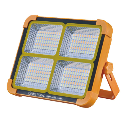 Прожектор на солнечной панеле + USB-C Horoz ElectricTURBO-400, 400W, 3000K-4200K-6400K, 2391Lm, 170-265V, IP44, 068-027-0400-010 - 1