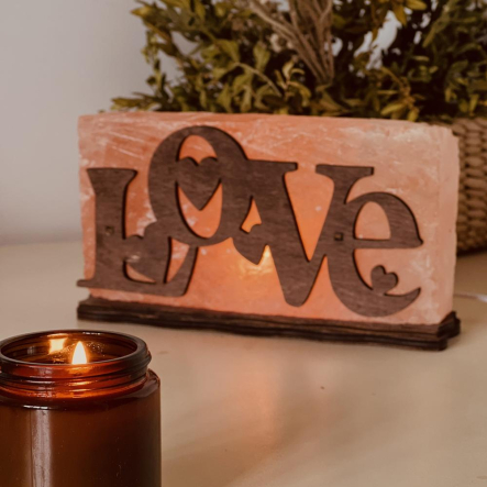 Соляной светильник «Любовь» 2кг