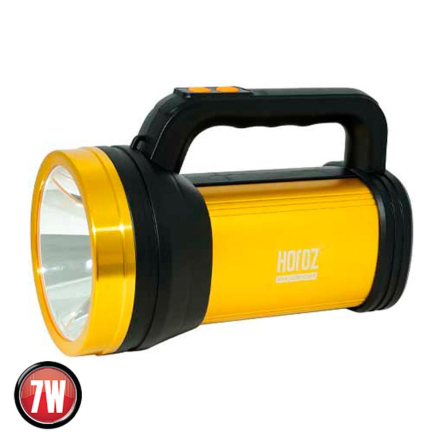 Фонарь ручной аккумуляторный Horoz Electric RAUL-7, 7 Вт, IP65, 500 Лм,, жёлтый - 1