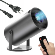 Портативный проектор для дома HY 300, 4К, WiFi и Bluetooth + пульт, чёрный