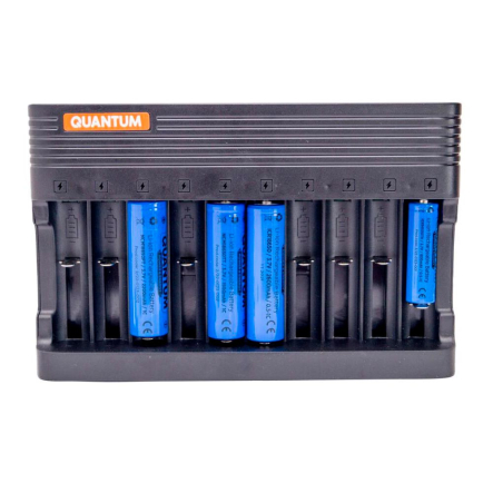 Зарядное устройство Quantum QM-BC5100 для Li-ion 3.7V акум. 10-slot (220v)18600/18500/18490/18350/17