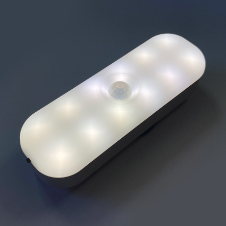 Ночник LUXEL NL-01C аккумуляторный с датчиком движения 0,5 W, IP20, 5000K,  2 режима+ сумеречное реле