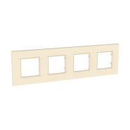 Рамка 4-місна слонова кістка, Schneider Electric Uniсa QUADRO, MGU2.708.25