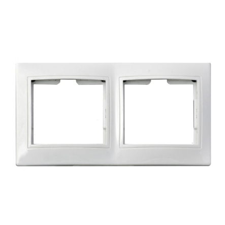 Рамка 2-поста, белая, АСКО-УКРЕМ Рм-2-FL-W - 1