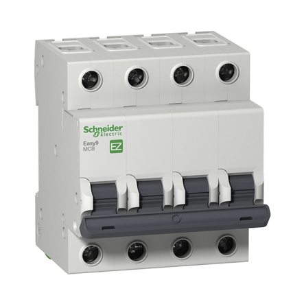 Автоматичний вимикач Schneider Electric EZ9, 4Р, 25А, С, EZ9F34425 - 1