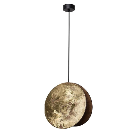 Підвіс Nowodvorski 9028, Wheel E27x60W, 25x130 чорний/золото - 1