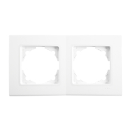 Рамка подвійна горизонтальна VIKO LINNERA, 91480002 , біла
