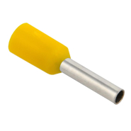 Наконечник-гильза Е1008 1мм2, IEK, UGN10-4-001-D14-08, с изолированным фланцем, желтый, 20шт