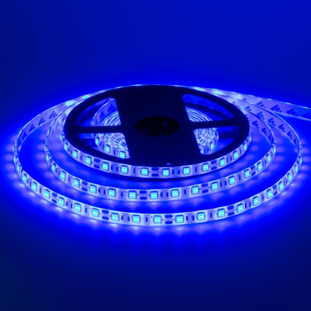Светодиодная лента синяя 12V smd5050 60led/м 14,4W/м IP65 MTK 1015413 - 1
