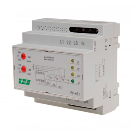 Автоматический переключатель фаз F&F PF-451, 380В, 16А, 3S