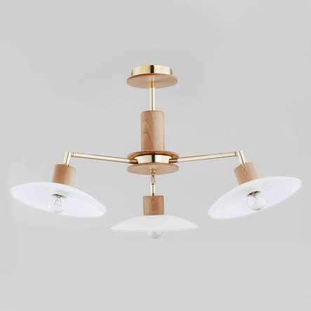 Люстра ALFA 24713 ZOA, 3хЕ27х60 Вт, D 62 см, H 38 см - 1