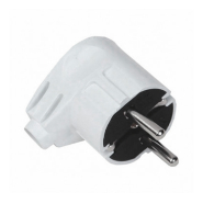 Вилка угловая, с заземлением, 16А, FAR (F128)