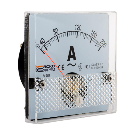 Амперметр АСКО-УКРЕМ AС 200/5А 80х80, А-80, A0190010051