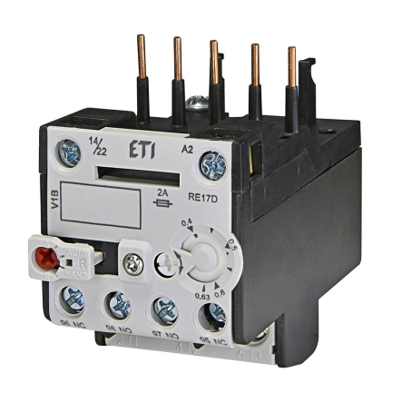 Тепловое реле RE 17D-0.63 (0,4-0,63A), 4641401 - 1