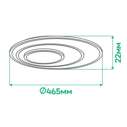 Светильник LED Ardero ALFA AL6115ARD 66W, 3000K-6500K, 6500Lm