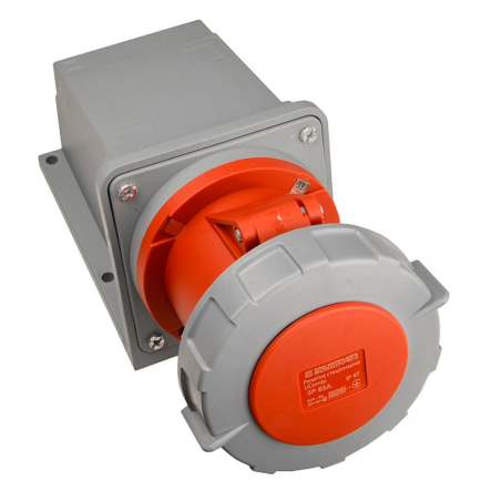 Розетка стаціонарна АСКО-УКРЕМ UCombi 5P, 63А, IP 67, A0080010156 - 1