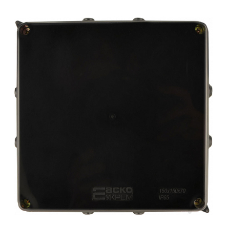 Коробка распределительная АСКО-УКРЕМ UAtmo 150х150х70, IP55, чёрная, A0150170035