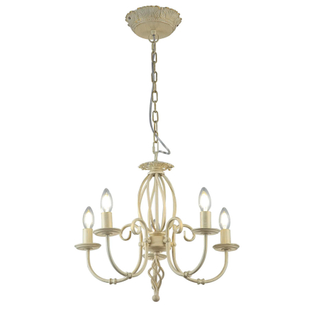 Люстра ALTALUSSE INL-6142P-05 Ivory White, E14, 5x40W - 1
