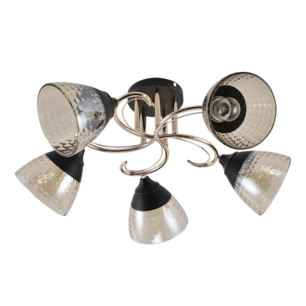 Люстра VALESO V XA1526B/5 BK+FGD