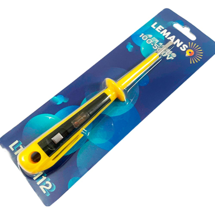 Отвертка - индикатор напряжения LEMANSO LTL10112, 100-500V, 3.5x150мм