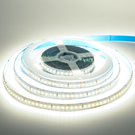 Светодиодная лента белая холодная (6000-6500 K) 24V smd2835 168Led/м 13W/м IP20 AVT 1019668 - 1