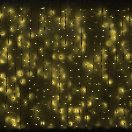 Гирлянда внешняя DELUX, CURTAIN, 2x3м, 912LED, белая/белая, IP44 - 1