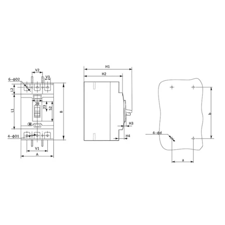 Автоматический выключатель ECOHOME АСКО-УКРЕМ ECO FB/63, 3P, 50A, ECO060010002