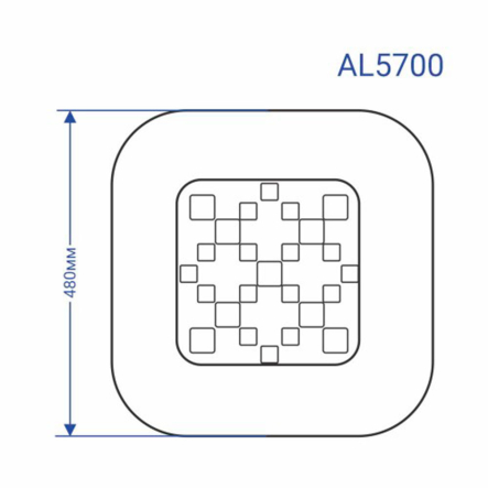 Светильник LED Feron, AL5700, SHINE, 80W, 5600Lm, 3000K-6500K, 450х85 мм, 6875