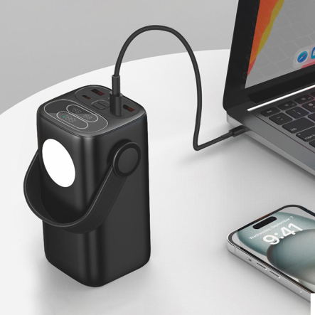 Powerbank 40000mAh TITANUM WC40 PD65W Black - 9