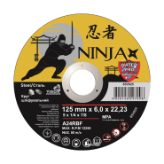 Круг відрізний NINJA, 65V025, по металу, 125х6,0х22,23 мм