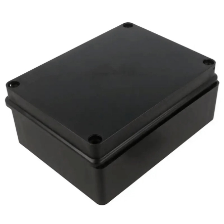 Коробка розподільна PAWBOL S-BOX 416, 190x140x70, IP65, без сальників, чорна, стійка до УФ - 1