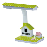 Настільна стильна дитяча лампа LUMANO LU-700-0151 GR, 7W &quot;Будинок&quot;, зелена