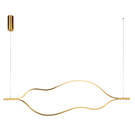 Люстра LAGUNA Lighting 43713-34, L1500mm, матове золото, алюміній 34W LED, 4000K - 1