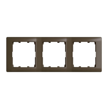 Рамка 3 поста горизонтальная Legrand Galea Life, 771203, темная бронза - 1