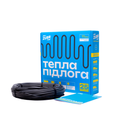 Тепла підлога кабель ZUBR DC Cable 17 / 890 Вт 52 м. (5,2-6,5 кв.м.) - 1