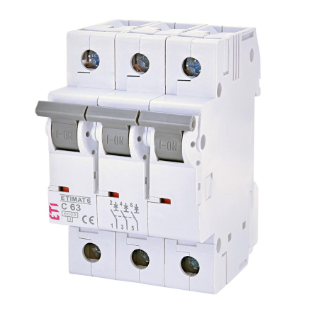 Автоматический выключатель ETIMAT 6 3p C63, 63A, 2145522 - 1
