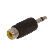 Перехідник шт. 3,5 моно - гн. RCA, корпус пластик
