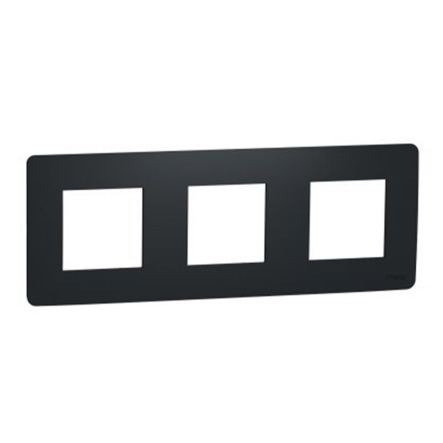Рамка трехпостовая Schneider Electric NU200654 (антрацит) UNIСA Studio - 1